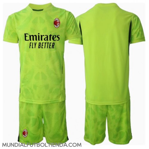 Camiseta AC Milan Portero Tercera Equipación Replica 2024-25 para niños mangas cortas (+ Pantalones cortos)